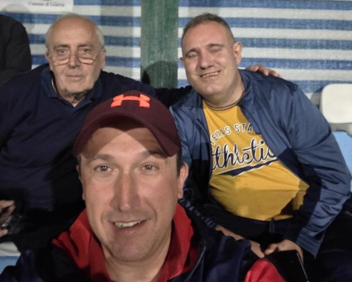 Stefano coi nostri inviati Merello & Gazzano Stefano coi nostri inviati Merello & Gazzano