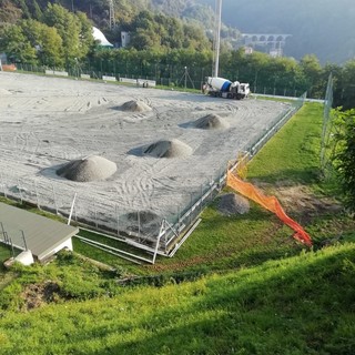 LA FOTO NOTIZIA Proseguono i lavori al campo di Mele