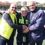 Ottonello fra Navone e Sciutto nel giorno della promozione in Eccellenza Ottonello fra Navone e Sciutto nel giorno della promozione in Eccellenza