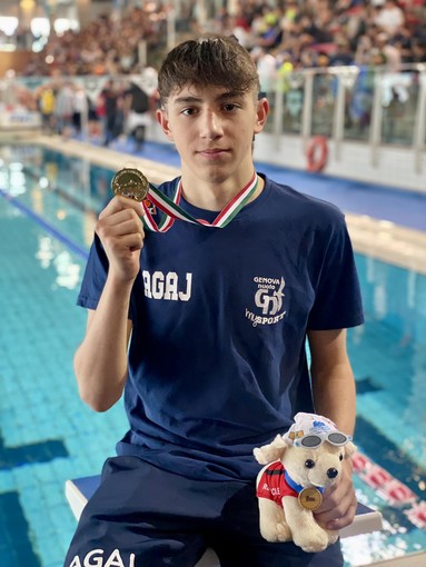Genova Nuoto otto volte medagliata ai Criteria di Riccione, poker d’ori per Klaudio Agaj