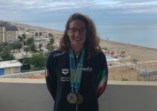 NUOTO Carlotta Tortello tre volte medagliata agli Europei di nuoto salvamento