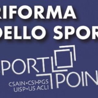 Sport Point: mercoledì 21 settembre, ore 18, &quot;La riforma dell'ordinamento sportivo&quot;