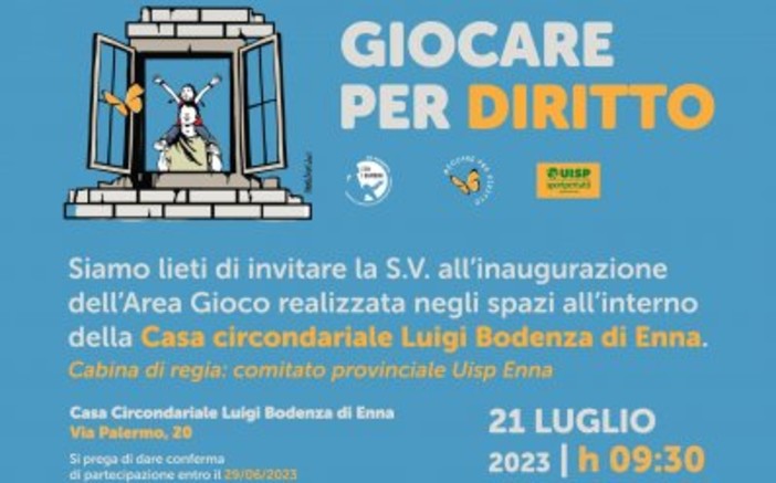 Giocare per diritto, aspettando i papà: inaugurazione a Enna