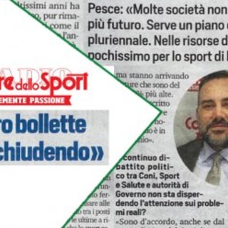 Sport di base e ripartenza: l'allarme dell'Uisp sul Corriere dello Sport