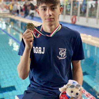 Genova Nuoto otto volte medagliata ai Criteria di Riccione, poker d’ori per Klaudio Agaj