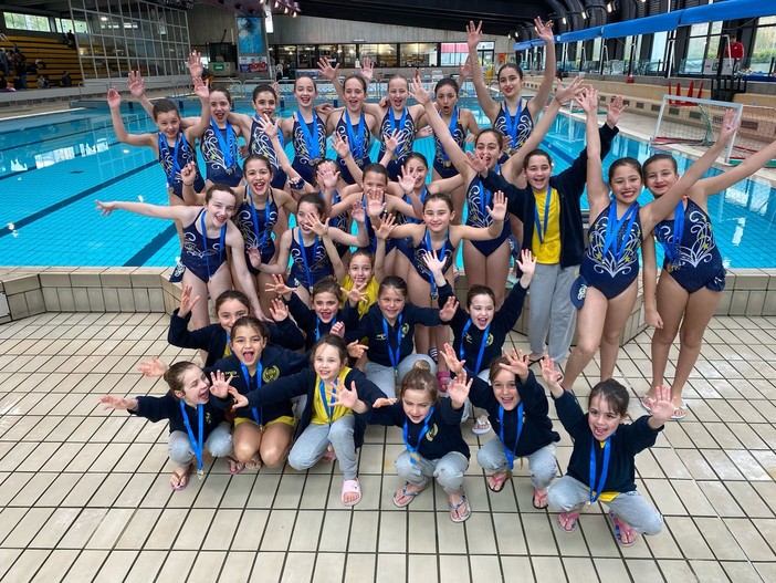Nuoto artistico, la Rapallo Nuoto chiude alla grande le gare regionali
