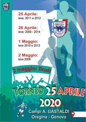 NUOVA OREGINA In cantiere il Torneo del 25 aprile