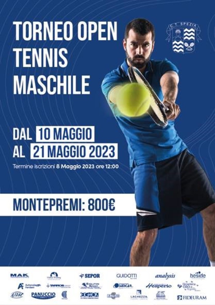 Tennis - A S. Venerio parte il Torneo Open