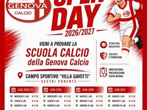 GLI OPEN DAY DELLA GENOVA CALCIO e della Begato Academy