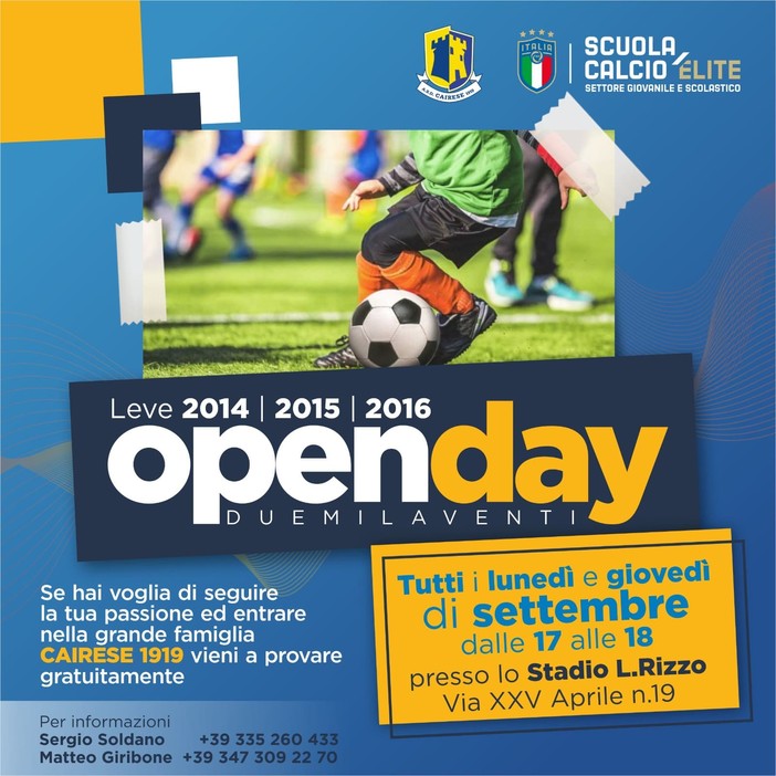 CAIRESE Gli Open Day