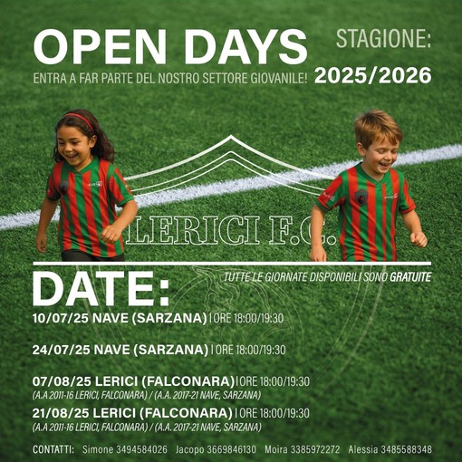 Calcio - L'Open Day del Lerici sbarca a Falconara