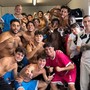 Puggioni, qui con tutta la squadra, è il mister della settimana