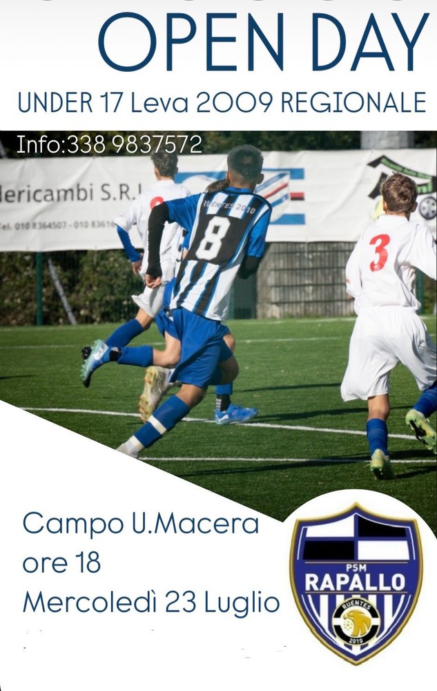PSM RAPALLO Ecco gli Open Day