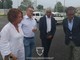 ALBENGA Il presidente del Credito Sportivo Andrea Abodi in visita allo stadio “Annibale Riva”