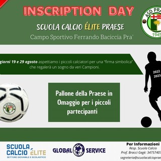 Praese: partono gli inscription day