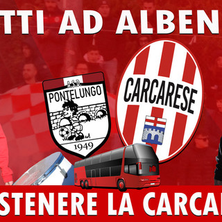 Carcarese, un pullman gratis per seguire il big match con il Pontelungo: il regalo del club ai tifosi