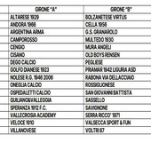 PRIMA CATEGORIA A-B Ecco i gironi PRIMA CATEGORIA A-B Ecco i gironi