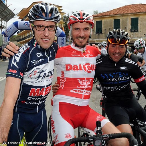 Ricciardi, Rezzani e Pistis sul podio della Granfondo Sanremo Sanremo (ph Play Full