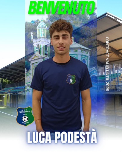 CAPERANESE Arriva in rosa Luca Podestà