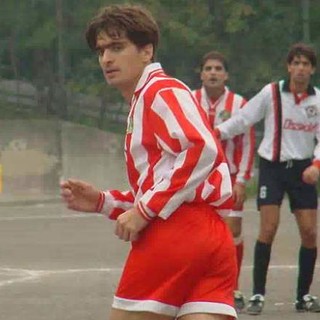 Doriano Pesenti in una foto storica con la maglia del San Nicola/Pietro Chiesa
