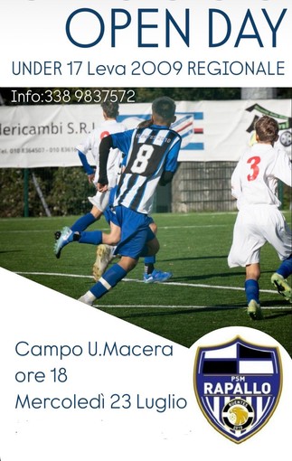 PSM RAPALLO Ecco gli Open Day