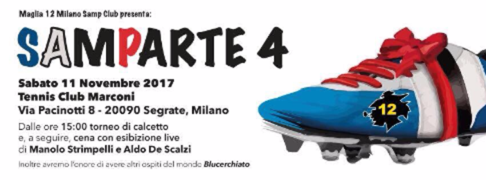 SampArte 4, 11 novembre a Milano: una grande festa blucerchiata