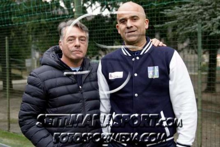 Marco Punzo, qui con l'ex mister del Sanci, Gianni Siri