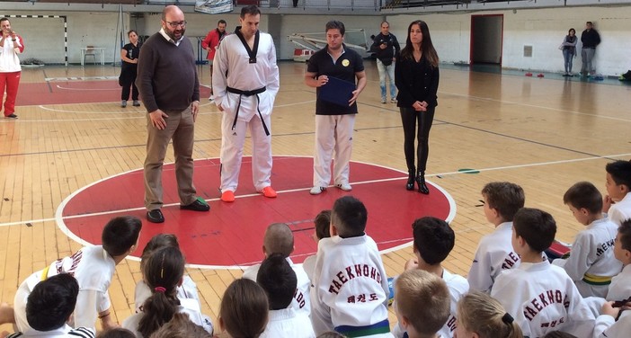 L’olimpionico Molfetta ospite della Lanterna Taekwondo Genova