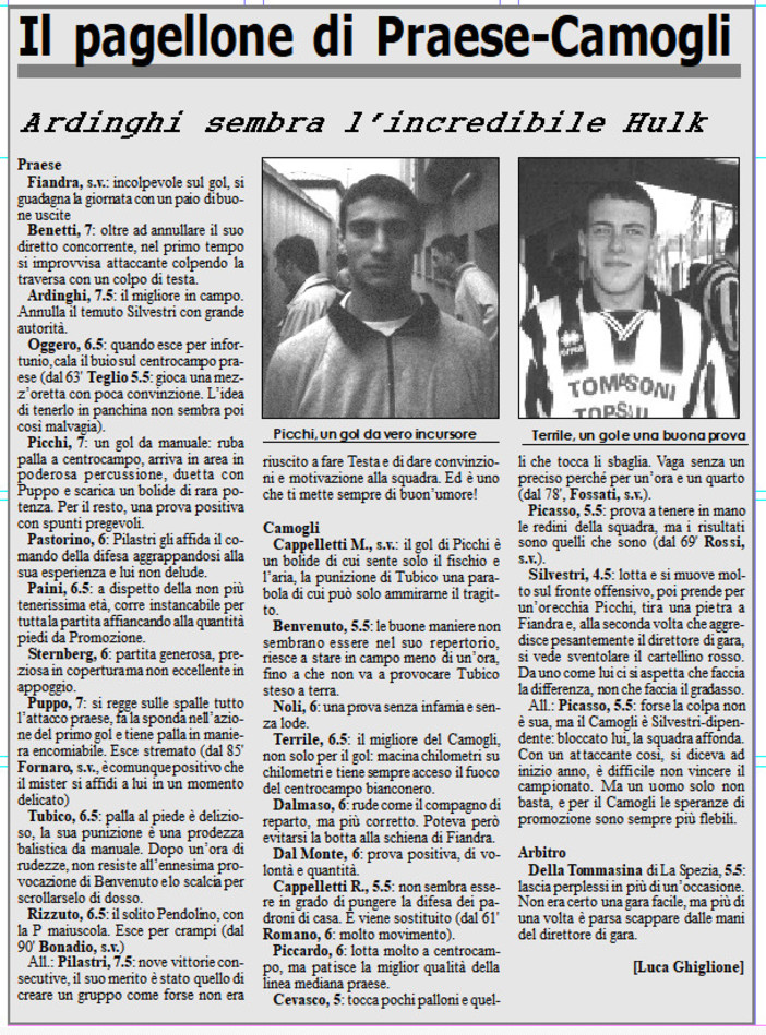 AMARCORD#141: riviviamo il calcio dei dilettanti...
