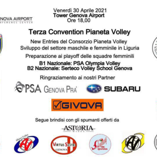 VOLLEY Venerdì 30 aprile il Tower Genova Airport ospiterà la terza convention Pianeta Volley