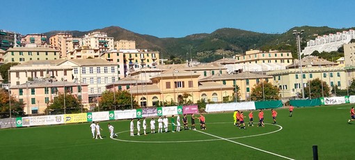 Praese - Loano in campo al "Baciccia" di Pra per la seconda giornata di campionato