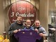 Il patron Brunetti con i due nuovi mister del Rebocco (Seconda Categoria girone F - La Spezia)