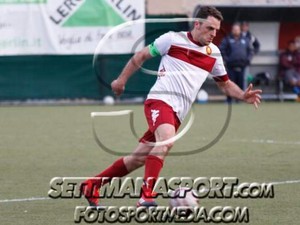 Michele con la maglia del Cogoleto nel 2017