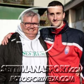 Andrea Rocca qui con Schiazza, mister della Sestrese Andrea Rocca qui con Schiazza, mister della Sestrese