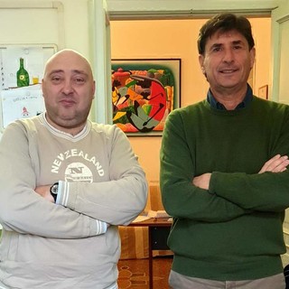Rovegno e Bacigalupo sorridono