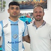 Gigi Colladon, a destra, con uno dei suoi ultimi colpi di mercato, Ranasinghe