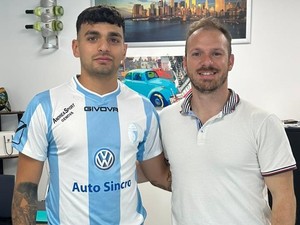 Gigi Colladon, a destra, con uno dei suoi ultimi colpi di mercato, Ranasinghe