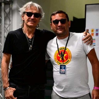 Cristiano Rossetti con Luciano Ligabue