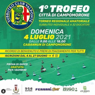 SUBBUTEO Via al 1° Trofeo Città di Campomorone