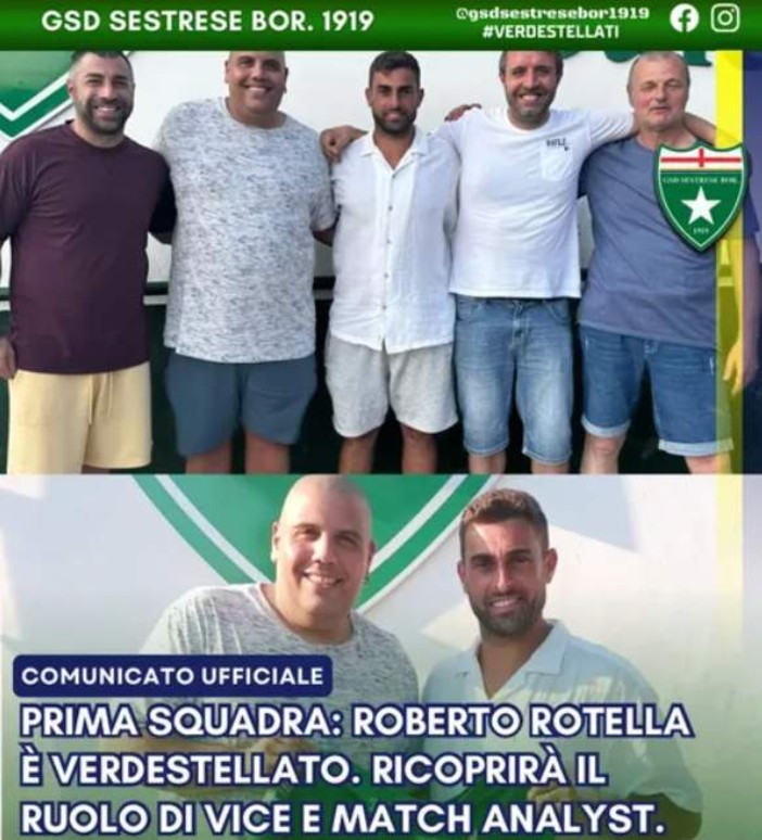 SESTRESE Ecco il nuovo vice allenatore e match analyst