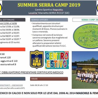 Il Summer Serra Riccò Camp 2019
