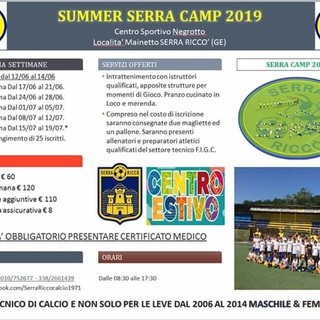 Il Summer Serra Riccò Camp 2019