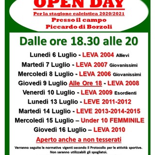 SESTRESE Arrivano gli Open Day