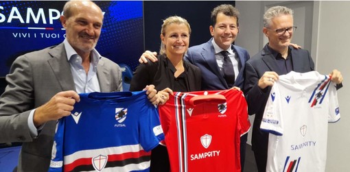 CALCIO A 5 Nuove maglie 2022/23, Lanna: “Samp Futsal porta questi magnifici colori in giro per l’Italia e lo fa con grande onore”