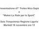 Presentazione 47° Trofeo Nico Sapio  e  &quot;Maker-La Rete per lo Sport&quot;