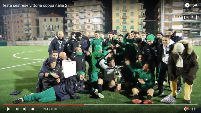 VIDEO. I cori della Sestrese con la coppa