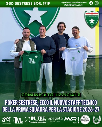 SESTRESE Ecco il nuovo mister SESTRESE Ecco il nuovo mister