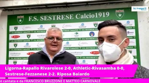 VIDEO/SESTRESE-FEZZANESE Intervista a Corrado Schiazza