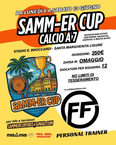 SAMM-ER CUP Dal lunedì 8 a sabato 13 giugno al Broccardi di Santa Margherita