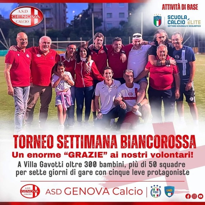 GENOVA CALCIO Grande successo per la settimana biancorossa